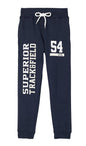 T2F Boys Regular Fit Printed Cotton Joggers Track Pants Navy