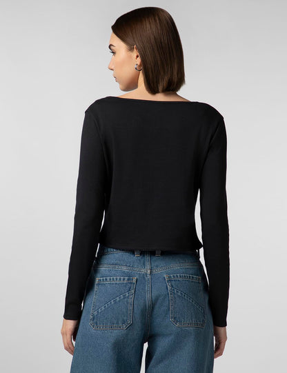 FYLTR Womens Casual Scoop Neck Henley T-Shirt - Full Sleeves | Fitted Length