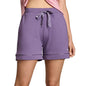 Nykd (Nys912 Soft Cotton Modal Shorts For Women | Relaxed Fit With Non Slip Elasticated Waistband, Adjustable Drawcord & 2 Side