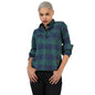 Campus Sutra Womens Multicolour Checkered Button Up Spread Collar Long Sleeve Regular Fit Shirt for Casual Wear | Shirt Crafted