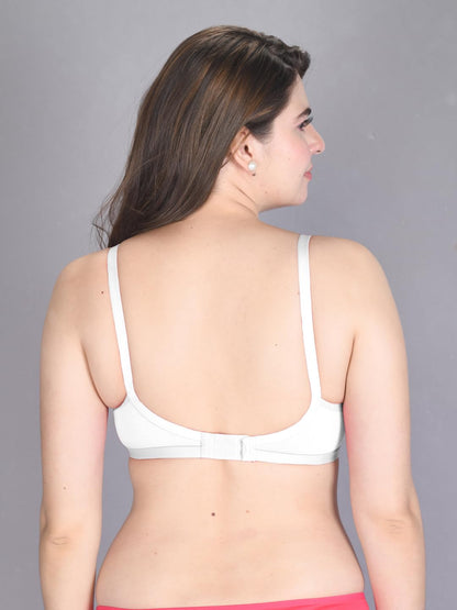 Lux Venus Full Coverage Support Mesh With Adjustable Strap White