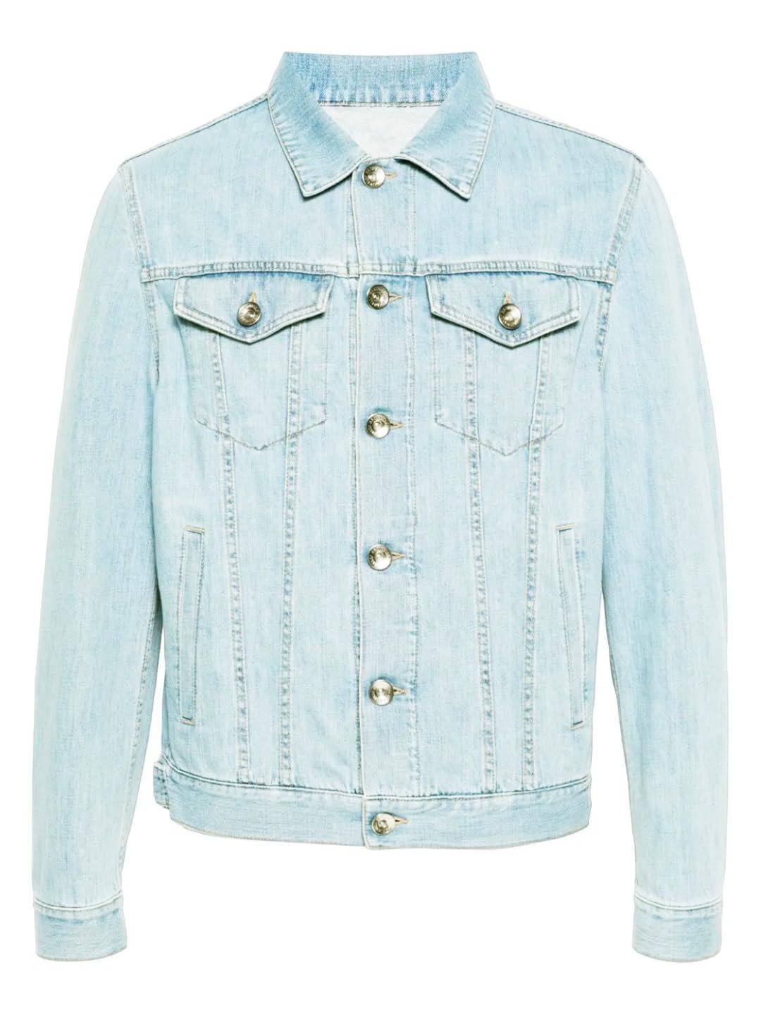 Kotty MenS Classic Long Sleeves Denim Jacket(Blue,Xl)