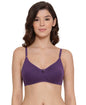 Lyra WomenS Cotton Non Padded Wire Free Seamless Bra Violet