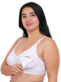 Fabme WomenS Cotton Non-Padded Wire Free Maternity Bra White