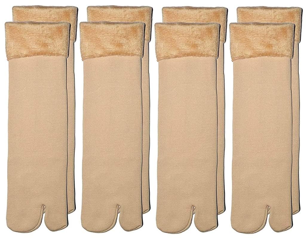 Digital Shopee Velvet Ankle Socks For Women With Thumb, Winter/Snow Fleece Soft Fur Velvet Snow Thermal Socks For Men & Women Pa