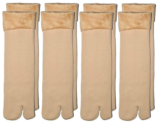 Digital Shopee Velvet Ankle Socks For Women With Thumb, Winter/Snow Fleece Soft Fur Velvet Snow Thermal Socks For Men & Women Pa