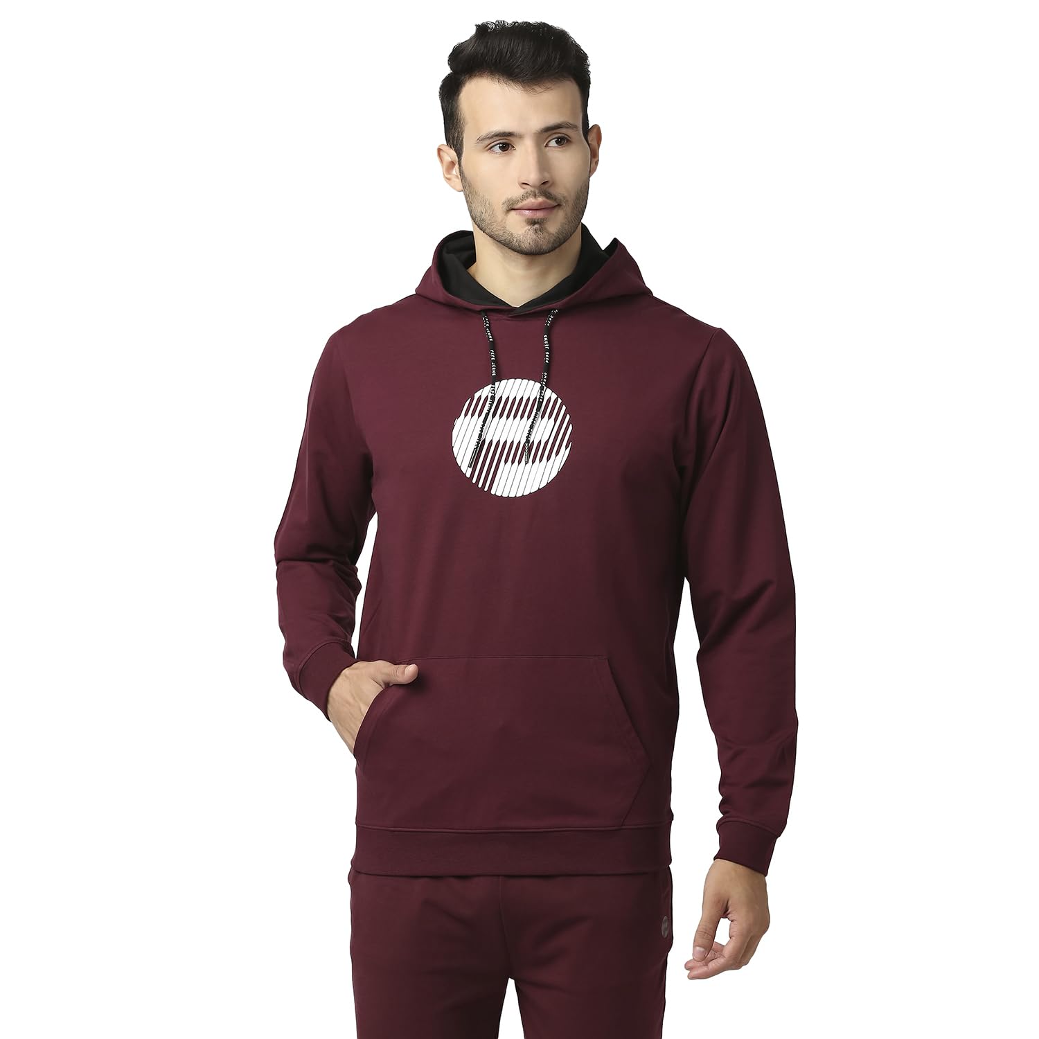 Pepe Jeans Mens Boyd Placement Printed Sweatshirt, Burgundy,2Xl