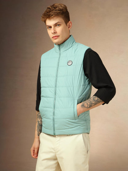 Dennis Lingo Men Regular Fit Polyester Sleeveless Solid Jackets