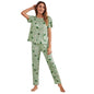 SHIENZY Womens Stylish Avacado Printed Night Suit || T-Shirt & Pyjama for Nightwear Set || Casual Lounge & Sleep Wear for Girls