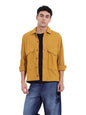 The Indian Garage Co Mens Boxy Fit Solid Cutaway Collar Long Sleeves Street Shirt