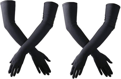 Digital Shopee Unisex Full Arm Full Finger Sleeves Gloves For Uv, Dust, Summer, Uv Sun Protection Arm Sleeves For Men & Women, P