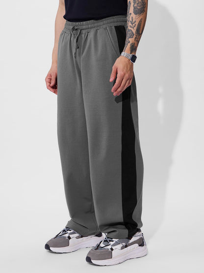 The Souled Store Carbon Men and Boys Cotton Blend Loose Fit Korean Joggers