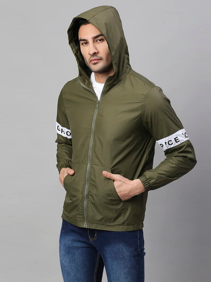 Dennis Lingo Polyester Regular Fit Full Sleeves MenS Panelled Shell Jacket With 2 Pockets - Lightweight Casual Winterwear For M
