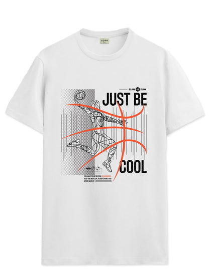 ADRO Men's Graphic Printed 100% Cotton T-Shirt - Regular Fit, Printed T-Shirts for Men (RN24-BCL-WH_White)