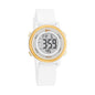 Zoop Glow Digital Dial White Silicone Strap Watch For Girls - Ns16015Pp04