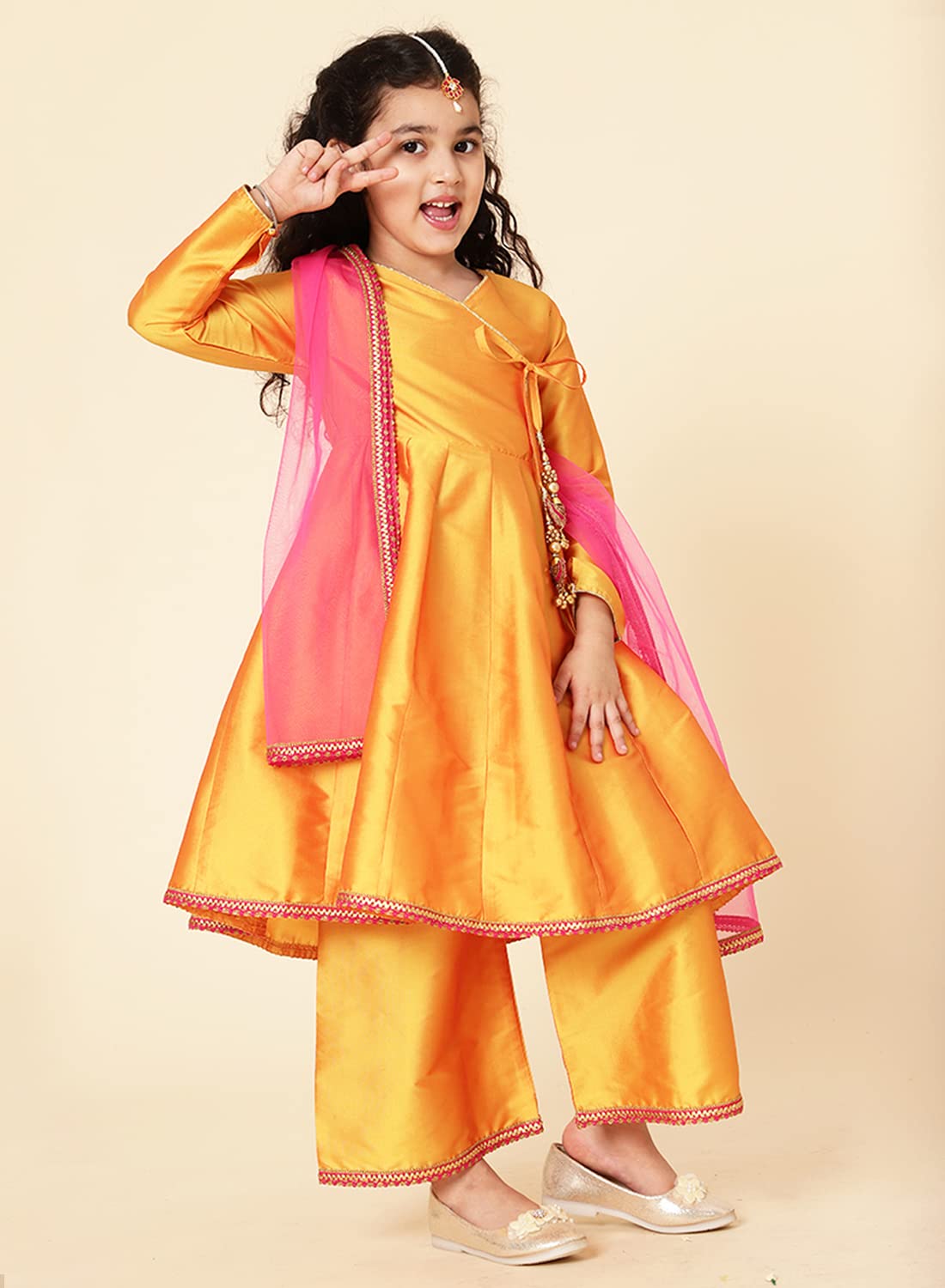 A.T.U.N. (All Things Uber Nice) A.T.U.N. Girls Anarkali Palazzo Set