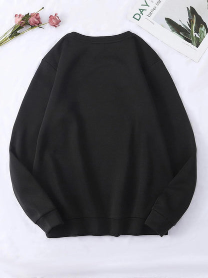 Kotty Women Full Sleeve Round Neck Pinted Sweatshirt
