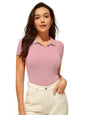 AVANOVA Slim Fit Western for Womens Ruched Solid Tunic Top_Peach