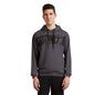 Grey Graphic Print Full Sleeve Hooded Sweatshirt