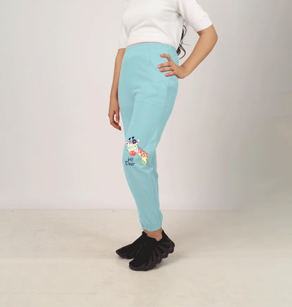 SHODOX Girls Cotton Blend Printed Regular fit Track Pants (Pack of 3)