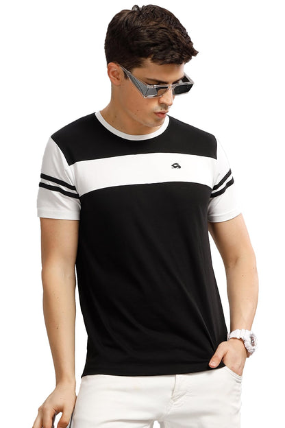 ADRO Tshirt for MenMulti Color T-Shirt for MenCotton T-ShirtMens TshirtRN8-24-BLWH