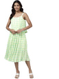 Aarika Women's Green Color Georgette Dress (SP-DR-W-507-GREEN-XL)