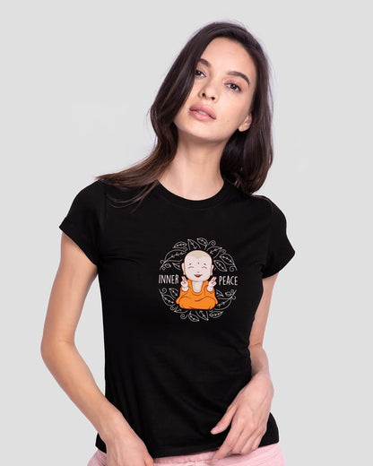 Bewakoof Womens Graphic Printed 100% Cotton T-Shirt - Slim Fit, Round Neck, Half Sleeves