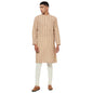 Fabindia Men Nagari Printed Long Kurta Cotton_Xs Beige
