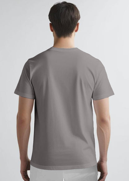 Peppyzone Mens Regular Fit T-Shirt (PZ-N-8372_Grey2