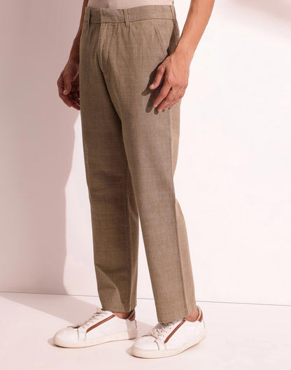 Fabindia MenS Straight Trousers (1039589Khaki_Khaki