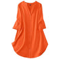 Gufrina Dresses For Women||Viscose Rayon Solid Button Front Shirt Dress For Women || Roll Tab Sleeve & Collared Neck Flared Dres