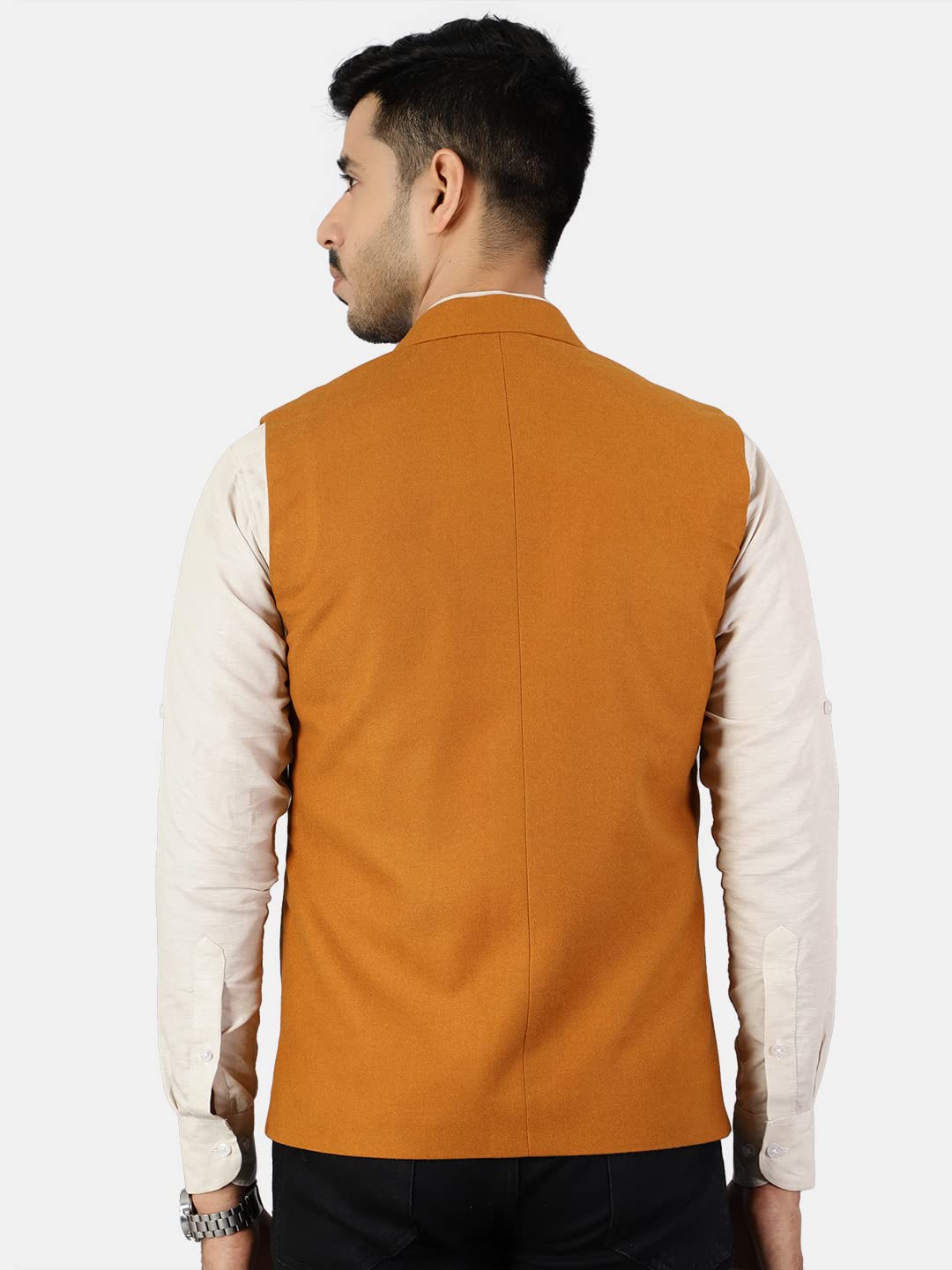 Wintage Men'S Tweed Wool Modi Nehru Jacket