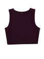 Toochki Tops for Woman | Spandex Top | Crop | Short | Western | for Jeans | Sleeveless | Stretchable | Wine