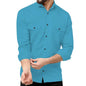 Rebelify Double Pocket MenS Casual Shirt - Regular Fit, Solid Spread Collar, Versatile Everyday Wear, Comfortable And Stylish De