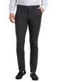 Turtle Men Cotton Stretch Narrow Fit Charcoal Checkered Flat Front Casual Trouser || Pant || Mens Trouser