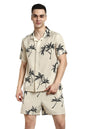 Leriya Fashion Night Dress for Men || Palm Tree Printed Rayon Night Dress || Beach Wear Summer Wear for Men || Sleepwear Loungew
