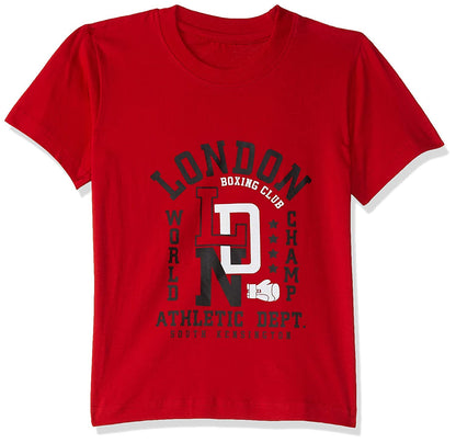 T2F Boys Cotton Printed Regular Fit T-Shirt (Pack of 6)