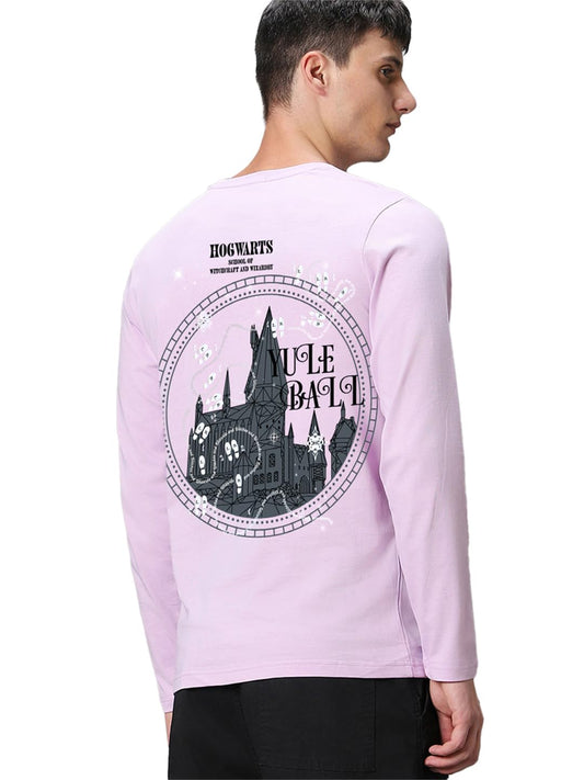 Bewakoof Official Marvel Merchandise Hogwarts Mens Graphic Print Regular Fit Full Sleeve Round Neck Cotton Jersey T-Shirt_65983