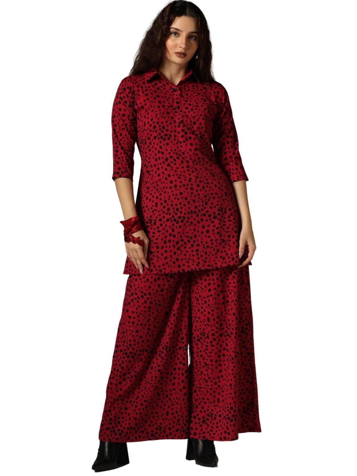 Greciilooks WomenS Co Ord Set || Nightdress For Women || Top & Trouser Combo Night Suit For Women || Comfortable Lounge Wear ||