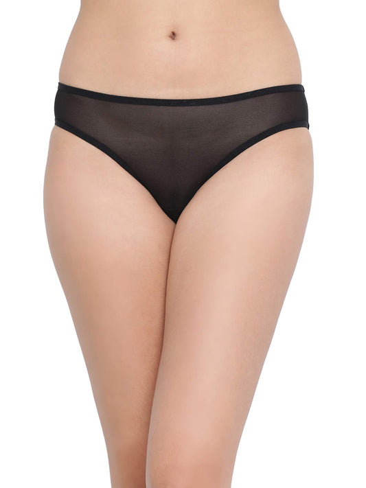 Clovia Womens Bikini Panties Regular Panty (PN5101O13XXL_Black_2XL)