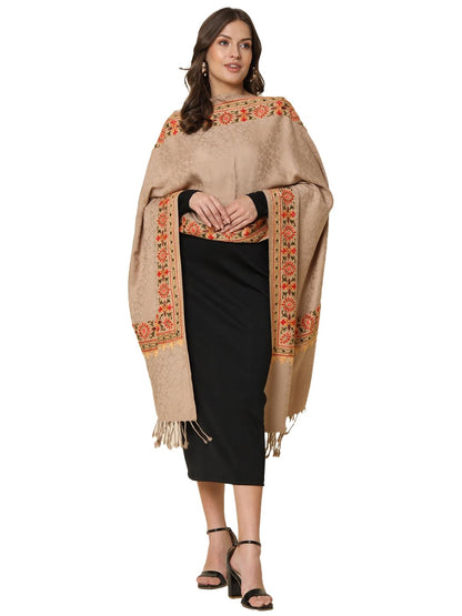 Pashmoda Women Bahaar Embroidered Stole (Size 71X203 CM)