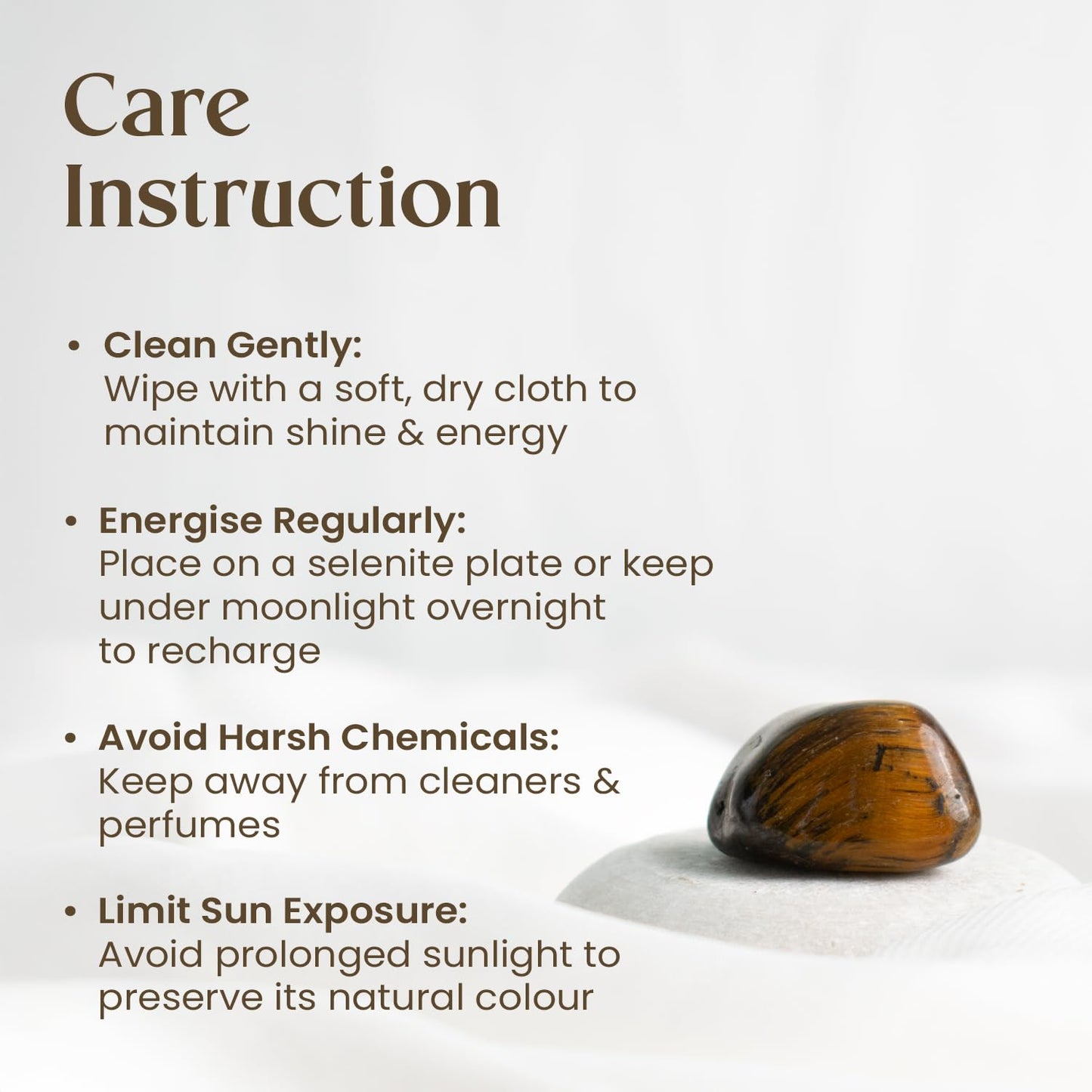 Astrotalk Tiger Eye Tumble Stone | For Meditation, Courage & Balance | Activates Chakra, Removes Fear & Doubt | Vastu Items for Home Decor, Office Desk Decoration | Gift for Man & Woman