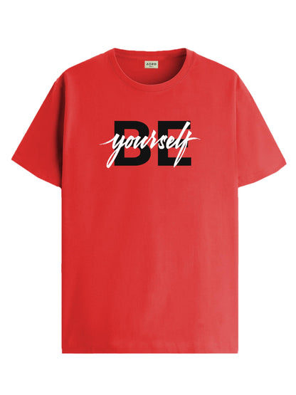 ADRO Tshirt for Men | Printed T Shirt for Men | 100% Cotton T-Shirt |Printed T Shirt | T-Shirts | RN24-BYO-RD