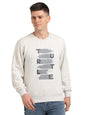 Turtle Men Poly Cotton Slim Fit Full Sleeve Heather Grey Sweatshirt