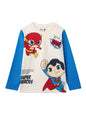 The Souled Store Official DC: Heroes Boys Round Neck Multicolor Cotton Full Sleeve T-Shirts