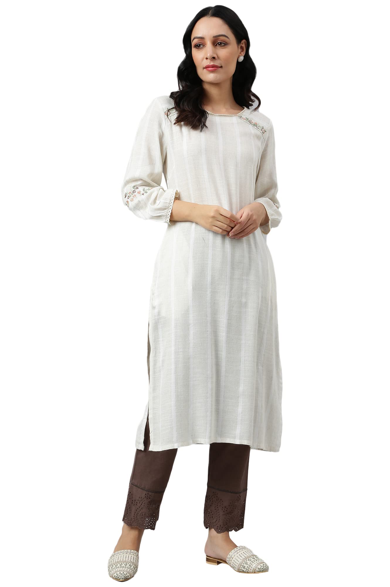 W for Woman womens Kurta, Slim Pant