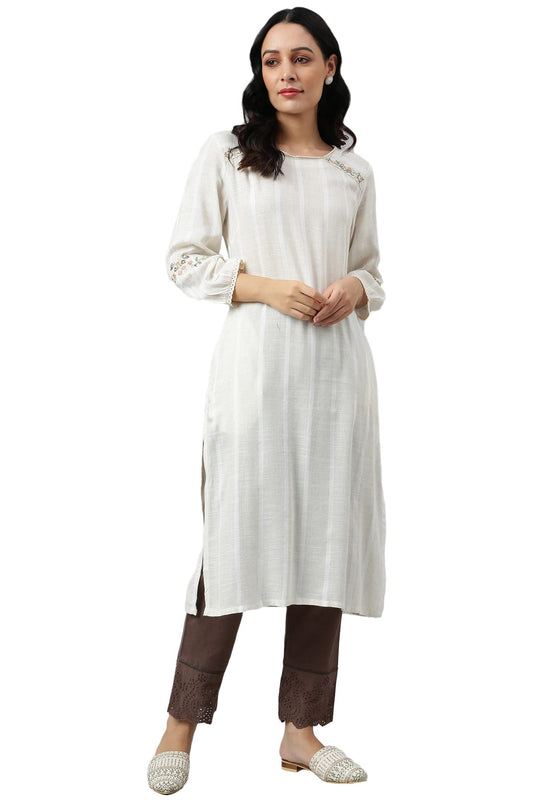 W for Woman womens Kurta, Slim Pant