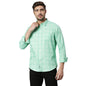 Thomas Scott Mens Solid Slim Fit 100% Cotton Casual Shirt with Spread Collar and Long Sleeve