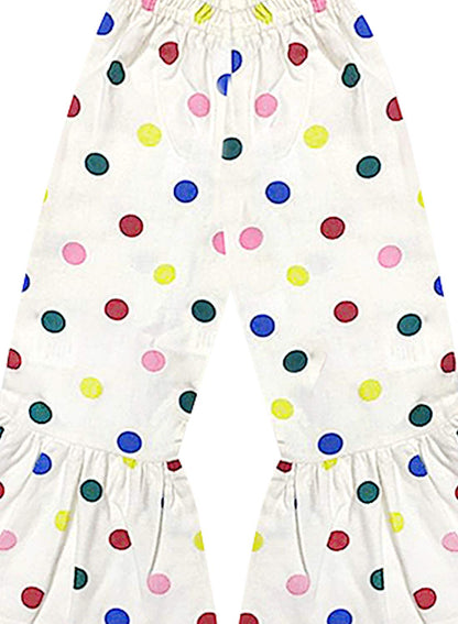 A.T.U.N. (ALL THINGS UBER NICE) Girls High Rise Regular Elasticated Waistband Casual Ruffle Pants
