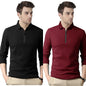 Noble Monk MenS Polo Neck Full Sleeves Solid T-Shirt